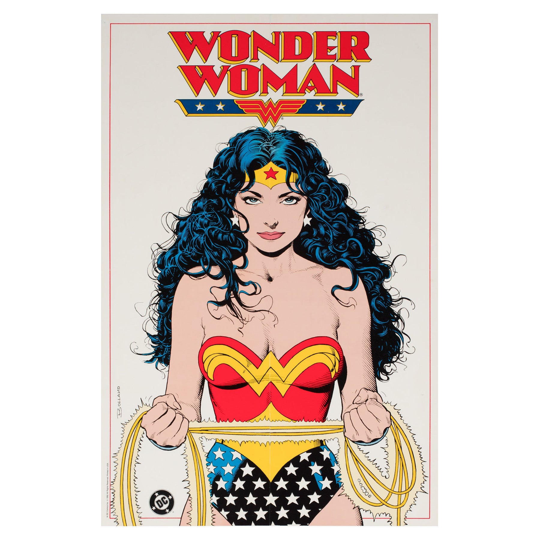 Wonder Woman 1992 US DC COMICS Póster Promocional, BRIAN BOLLAND en venta