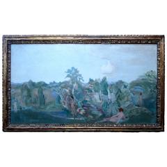 Arthur Bowen Davies "Idyllic Landscape" circa 1915