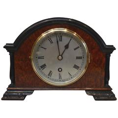 Thuya Burr Walnut Timepiece Mantel Clock