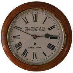 Antique Light Oak Dial Clock