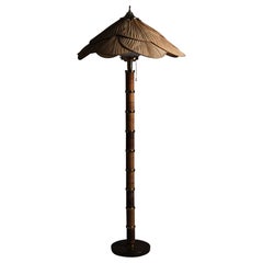 Lampada da terra Miranda AB in stile Uchiwa, Svezia, anni '60