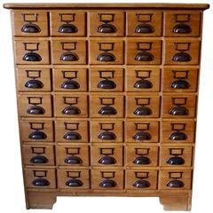 Antique Pine Apothecary Cabinet, 1930s