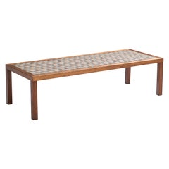 Jane & Gordon Martz, Coffee Table, Ceramic, Walnut, USA, 1960s