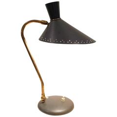 Rare Collectors Choice, Mid-Century Danish Holm Sørensen Brass Table Lamp