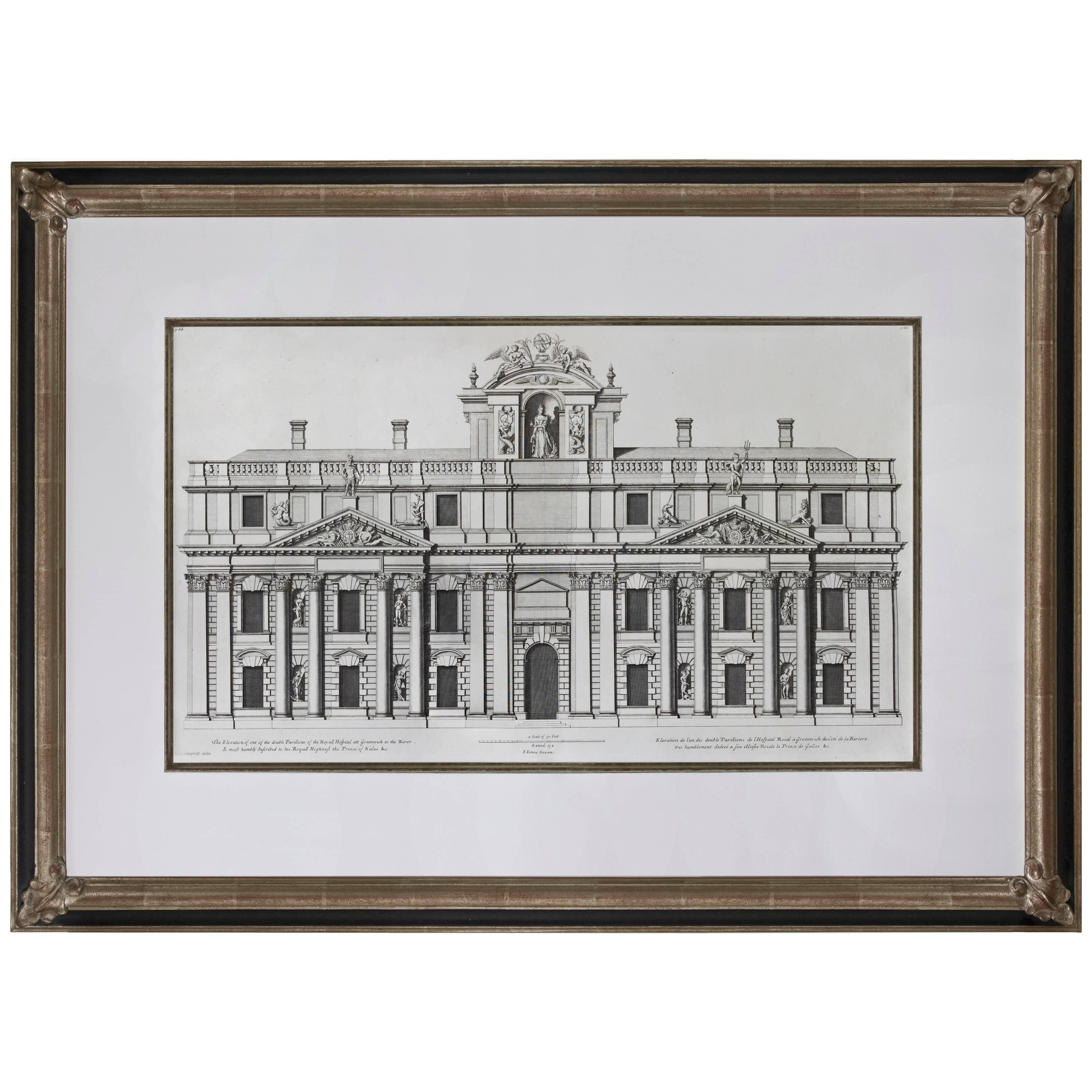 "Royal Hospital at Greenwich, " 1725 For Sale