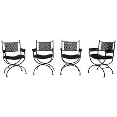 Vintage 1960s Shaver Howard Iron Armchairs