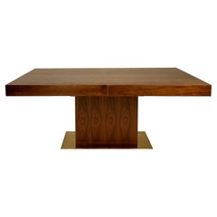 Table de salle à manger en noyer bronzé
