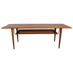 Peter Hvidt Solid Teak Coffee/Cocktail Table for France 
Sons