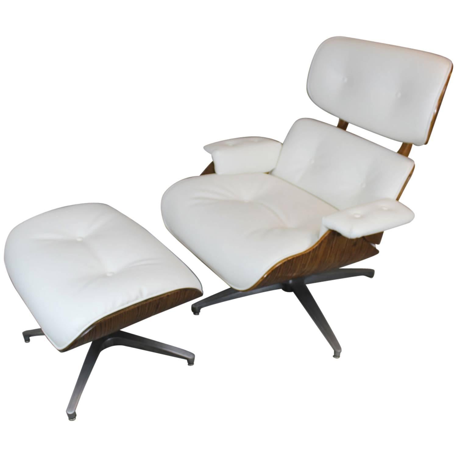 Eames Style Lounge Chair and Ottoman