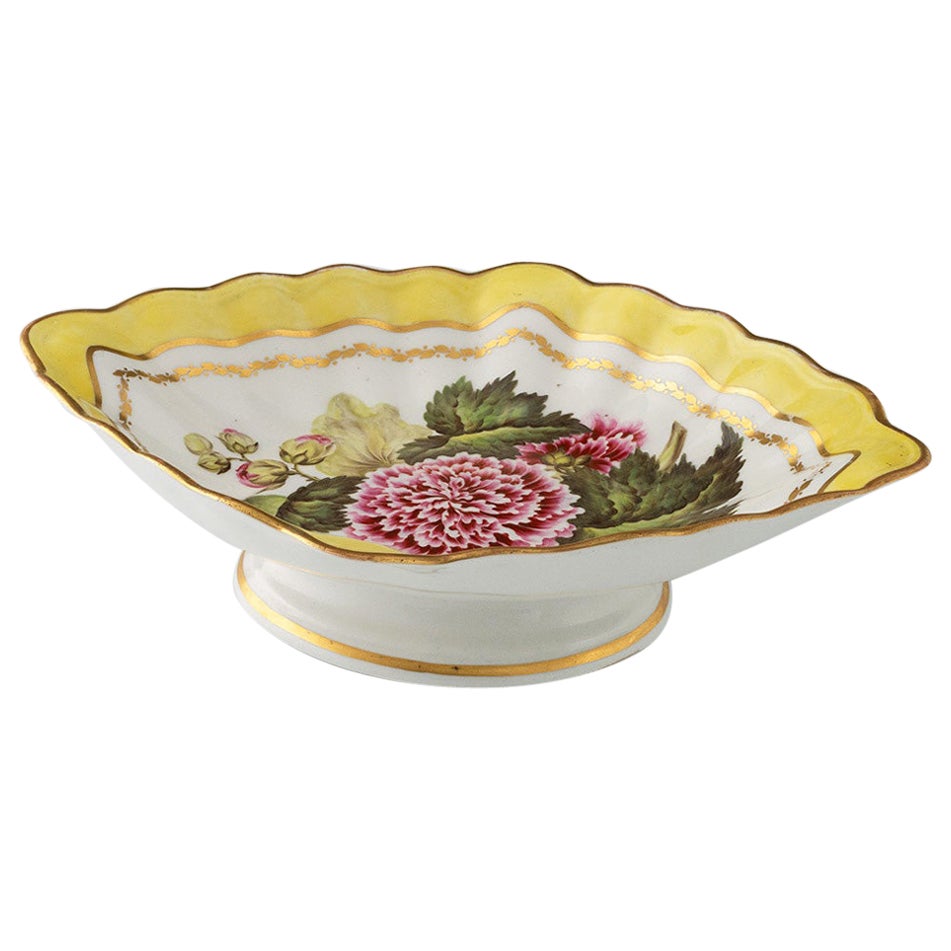 Derby Porcelain Botanical Comport Pattern 216 c1795