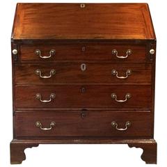 Antique Georgian Writing Bureau Solid Mahogany Desk Bureaux