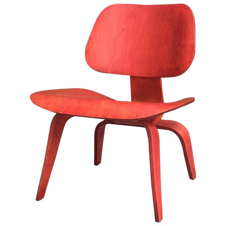Charles and Ray Eames LCW lounge chair, 1948, offered by Patina NYC