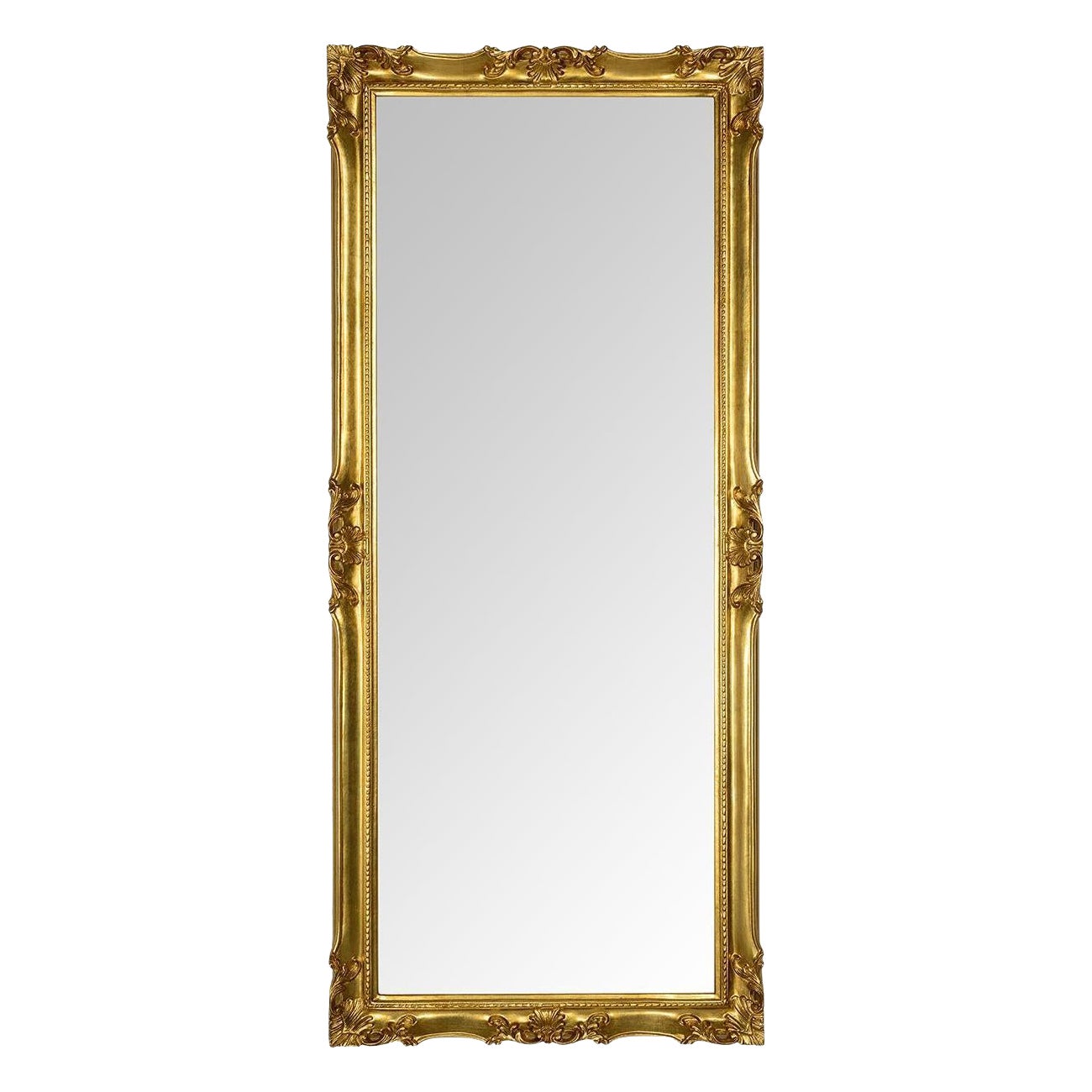 Marie Thérèse Rectangular Gold Wall Mirror by Mo.Wa