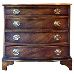 Antique Style Chest of Drawers Mahogany Georgian Style Bow Fronted