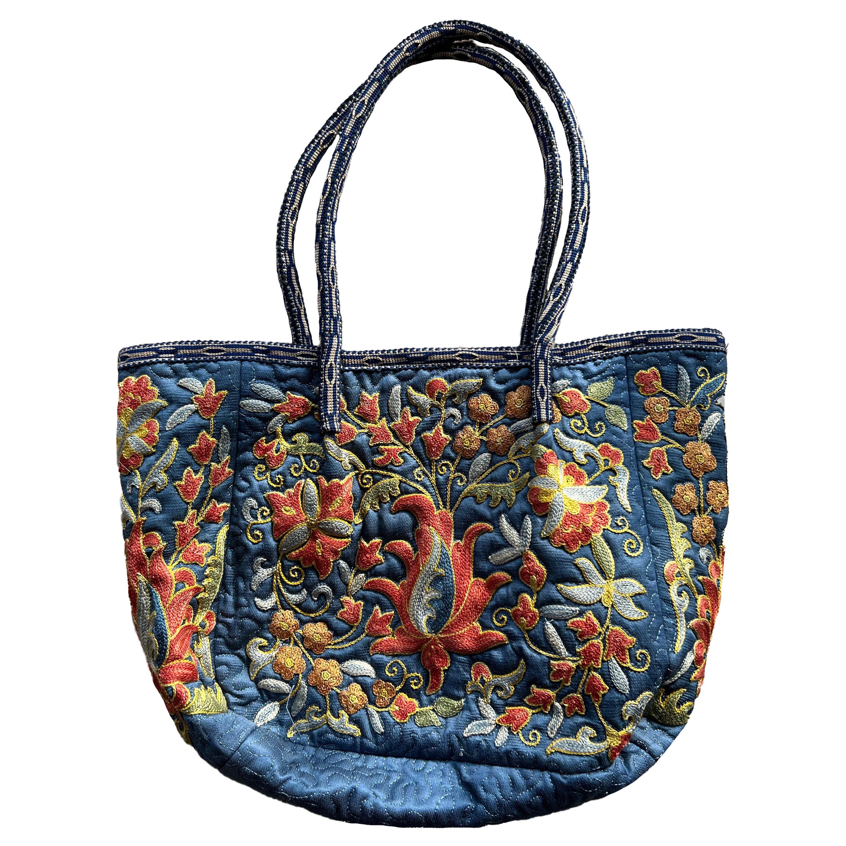 100% Seide Luxus bestickte Suzani Handtasche. Hobo Tote Bucket Bag CUSTOM OPTIONS