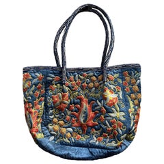 Sac à main Suzani brodé 100 % soie de luxe. Hobo Tote Bucket Bag CUSTOM OPTIONS