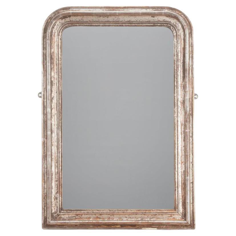 19th Century French Silver Gilt Louis Philippe Mirror