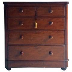 Antique Chest of Drawers Victorian Mahogany 19th Century Large Dresser