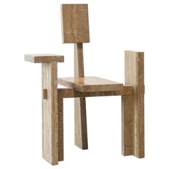 The Glyph Chair – Natural Stone Design by Kevin Krumnikl