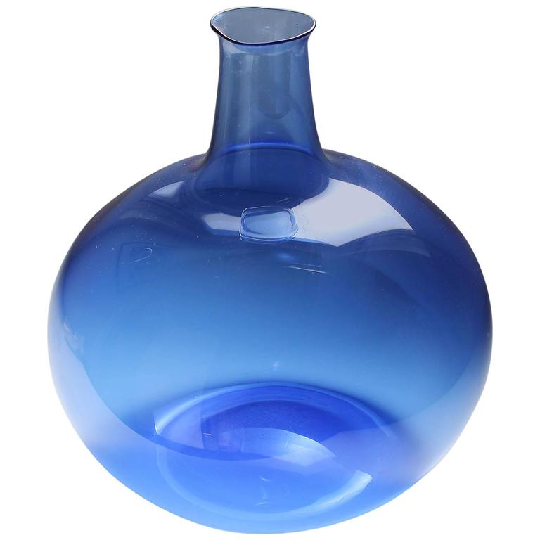 Swedish Blown Glass Vase For Sale at 1stdibs