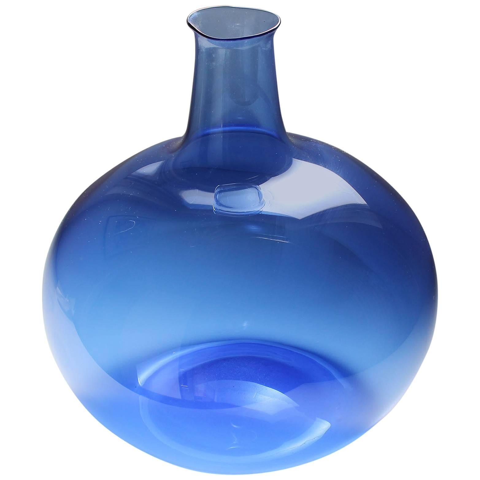 Swedish Blown Glass Vase For Sale