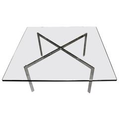 Older Original Signed Knoll Mies van de Rohe Barcelona Table 9