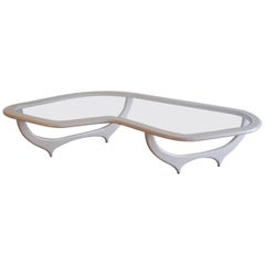 Contour Couchtisch aus weißer Eiche von Stamford Modern