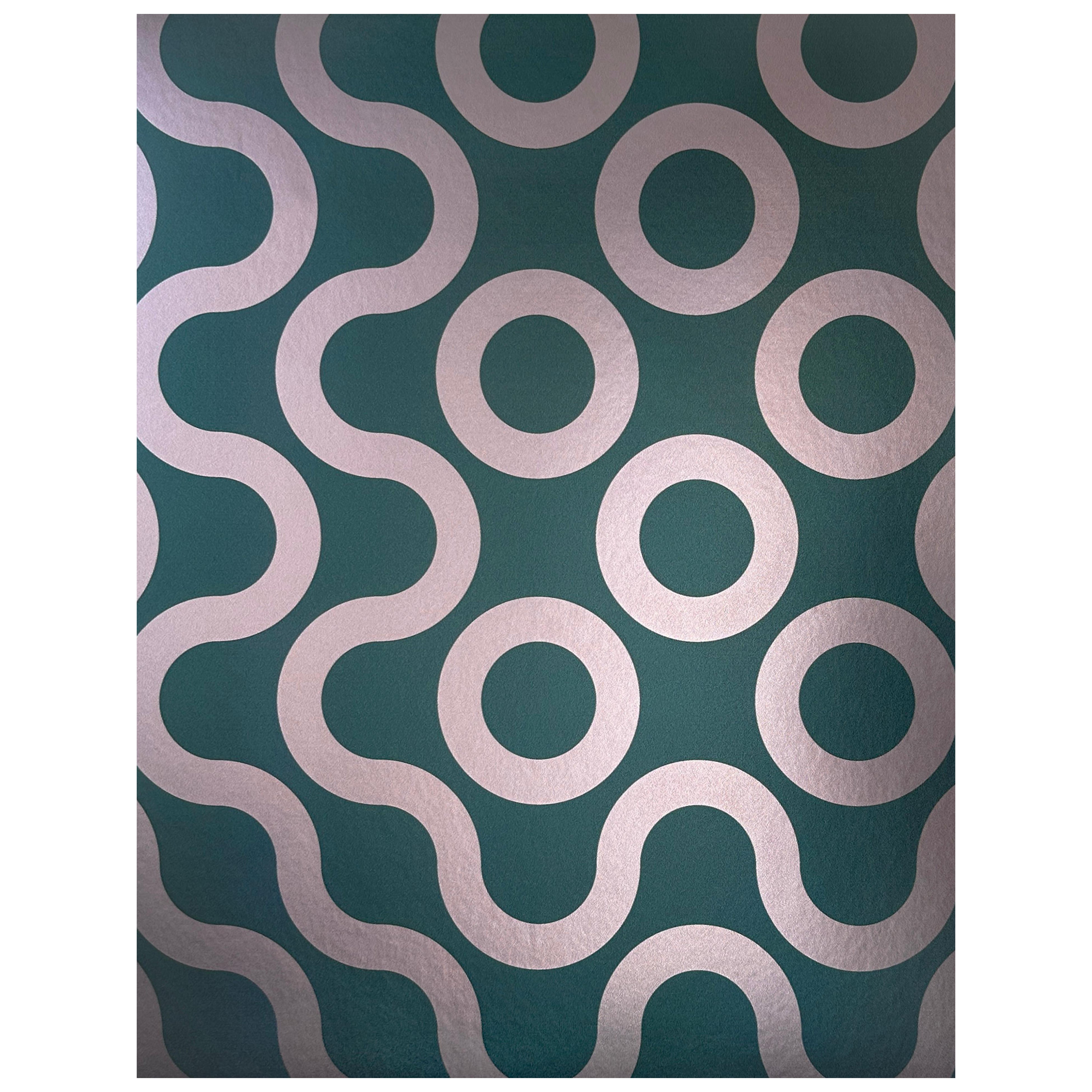 Reflection Metallic Typ II Wandteppich in Beryl (SAMPLE) im Angebot