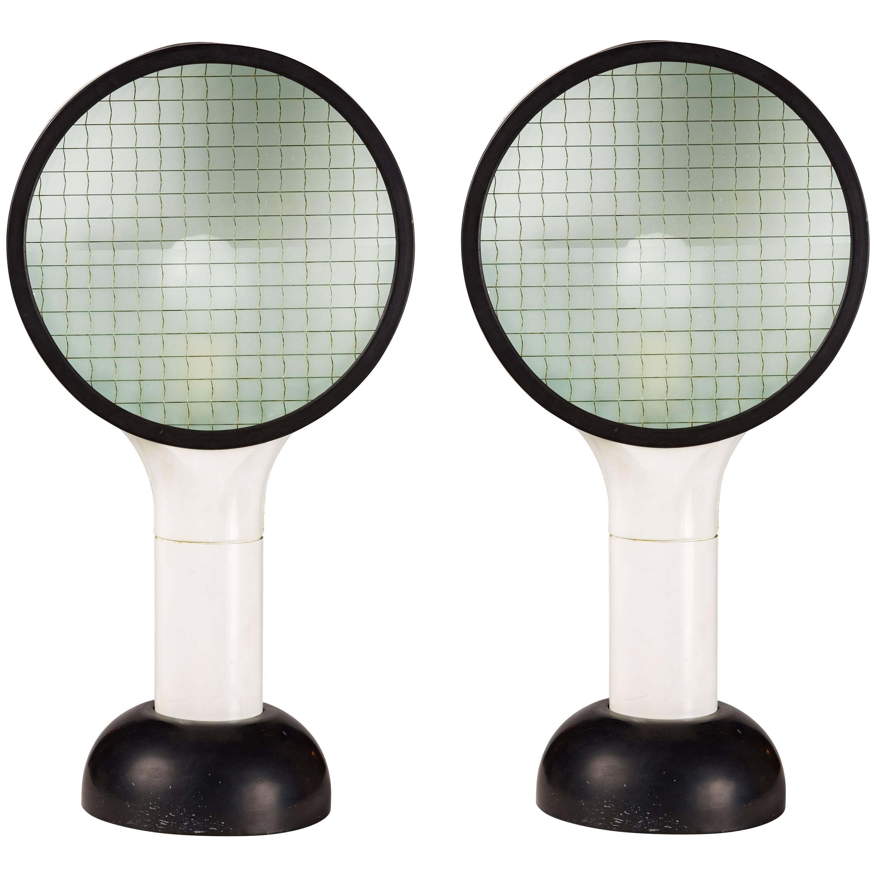 Two Table Lamps by Adalberto Dal Lago for Bieffeplast