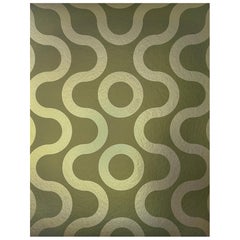 Reflection Metallic Type II Wallpaper in Chartreuse (SAMPLE)