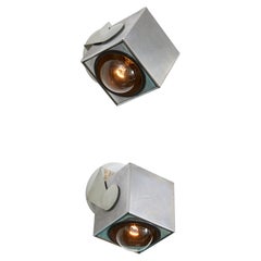 Cube Wall Sconces by Reggiani Illuminazione C. 1960s