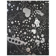 Robot Universe Metallic Type II Wallpaper in Esther (SAMPLE)