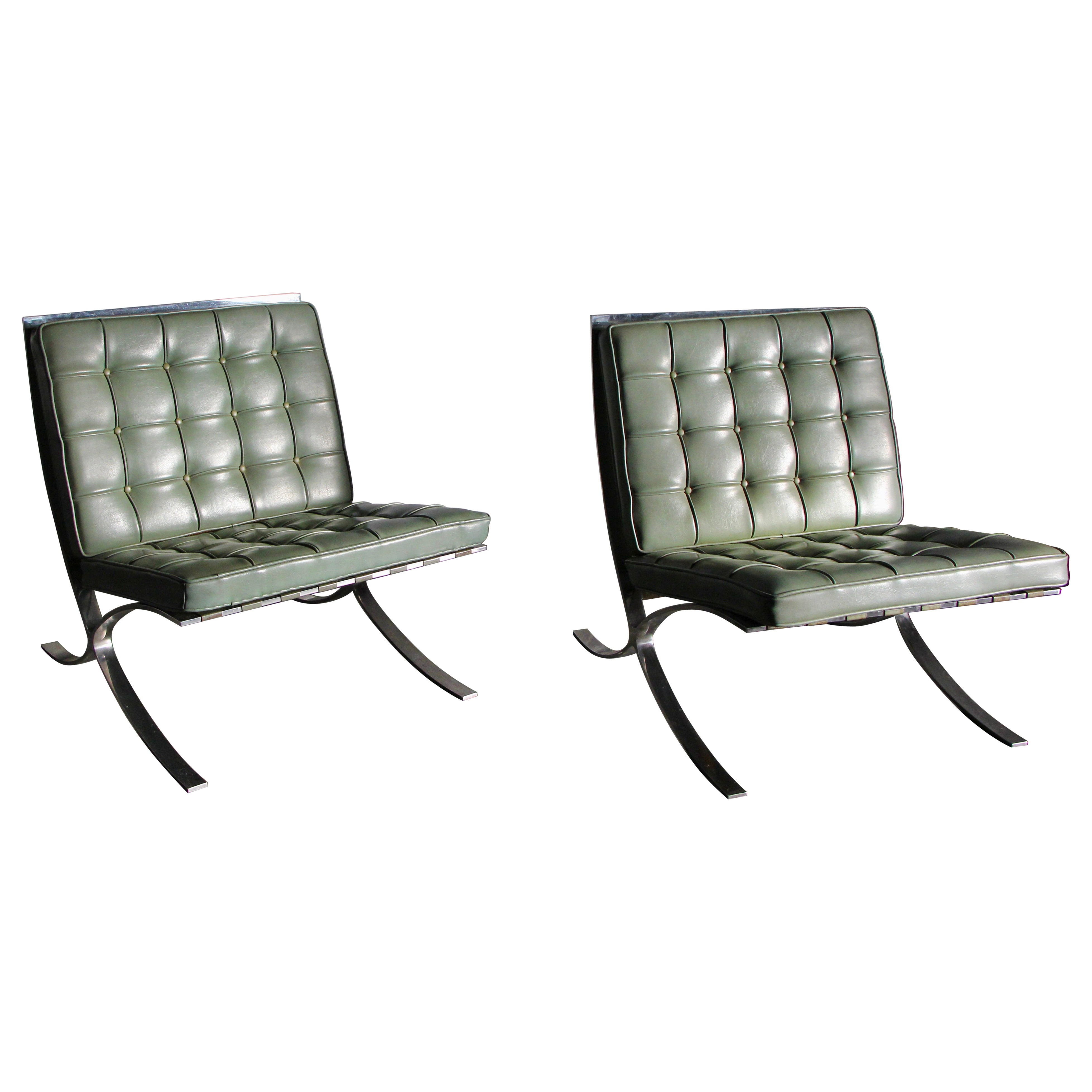 Barcelona Chairs from Richard Neutra's Lovell Health House, 1940s For Sale