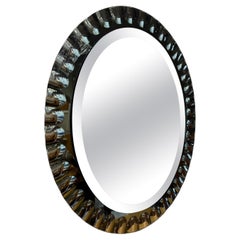 Specchio ovale Cristal Arte Italia 1960