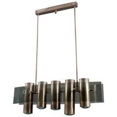Suspension Light by Max Ingrand for Fontana Arte, Italy Milan, circa 1965