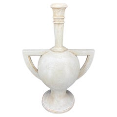 Gustavian Painted Flambeau Flame Urn Sculpture with Finial