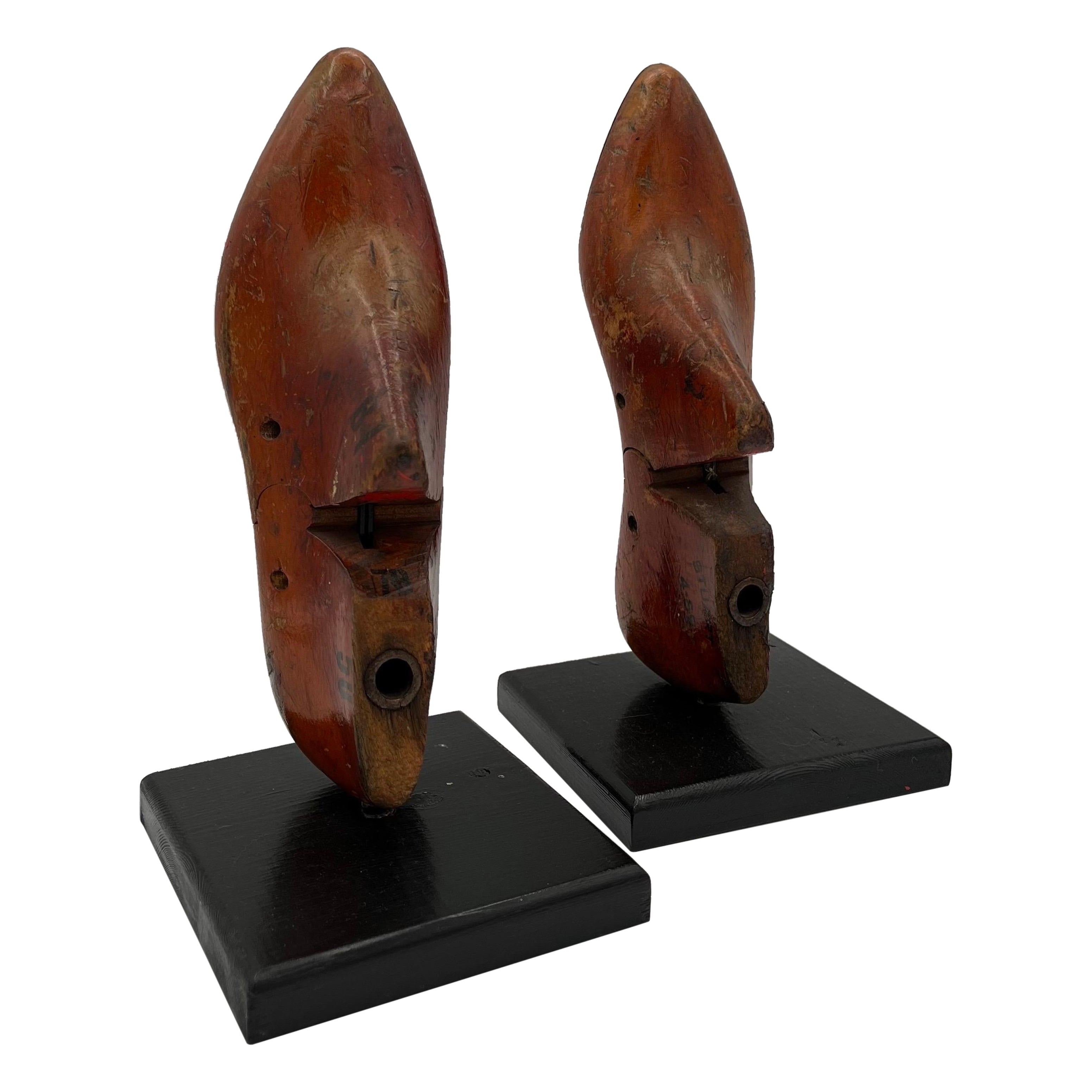 Vintage Shoe Mold Book End Sculpture