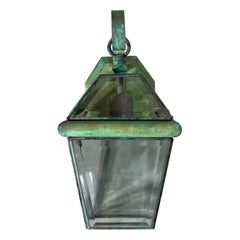 Funky Single Vintage-Laternen aus massivem Messing - 7w x 8d x 13 hoch