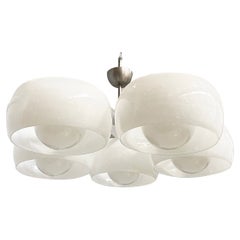 Italian mid-century modern chandelier Pentaclinio by Magistretti Artemide, 1970s
