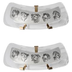 Pair of Wall Lights by Max Ingrand, Italy, Fontana Arte, circa 1955 3
