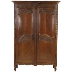 B239 Antique French Two-Door Armoire/Wardrobe, 1850
