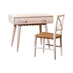 20th Century, Paolo Buffa Desk and Chair in Wood