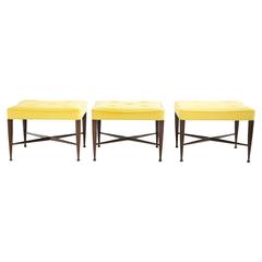 Set of Three Wormley X-Base Stools 6