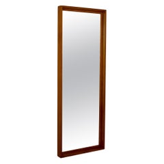 Specchio scandinavo vintage in teak