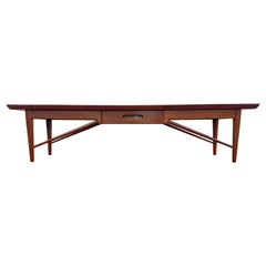 Henredon Solid Walnut Bench Coffee Table