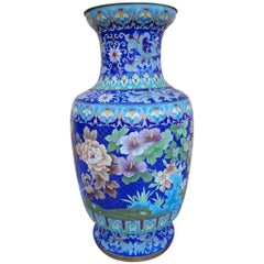 Antique Cloisonné Floor Vase