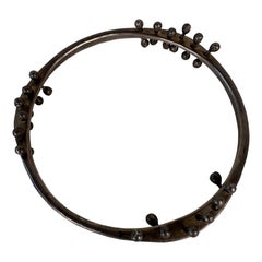 Pulsera brazalete vintage Jack Boyd Brutalista Cinética de plata de ley