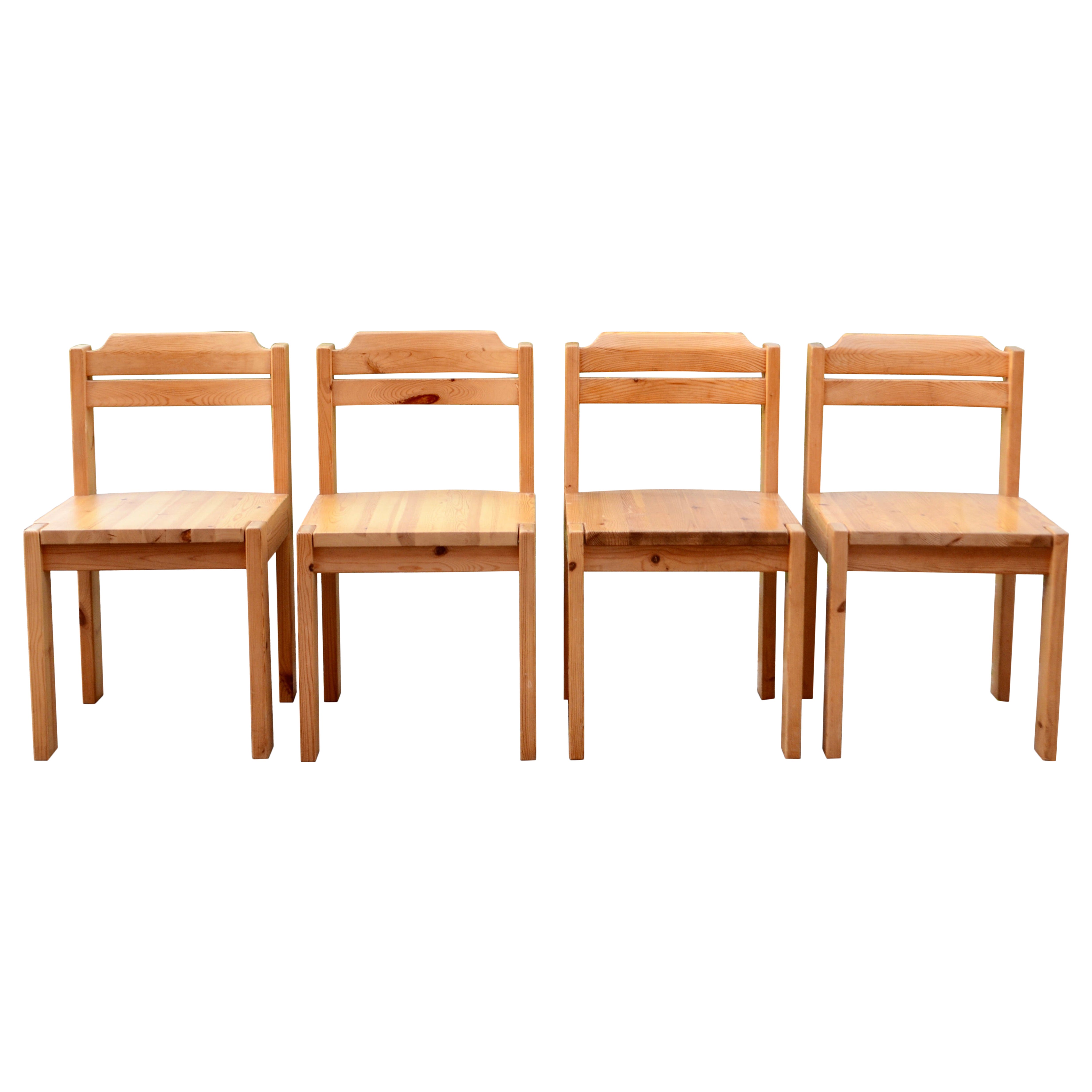 ASKO Dining Chair Scandinavian Pine Ilmari Tapiovaara, Set of 4
