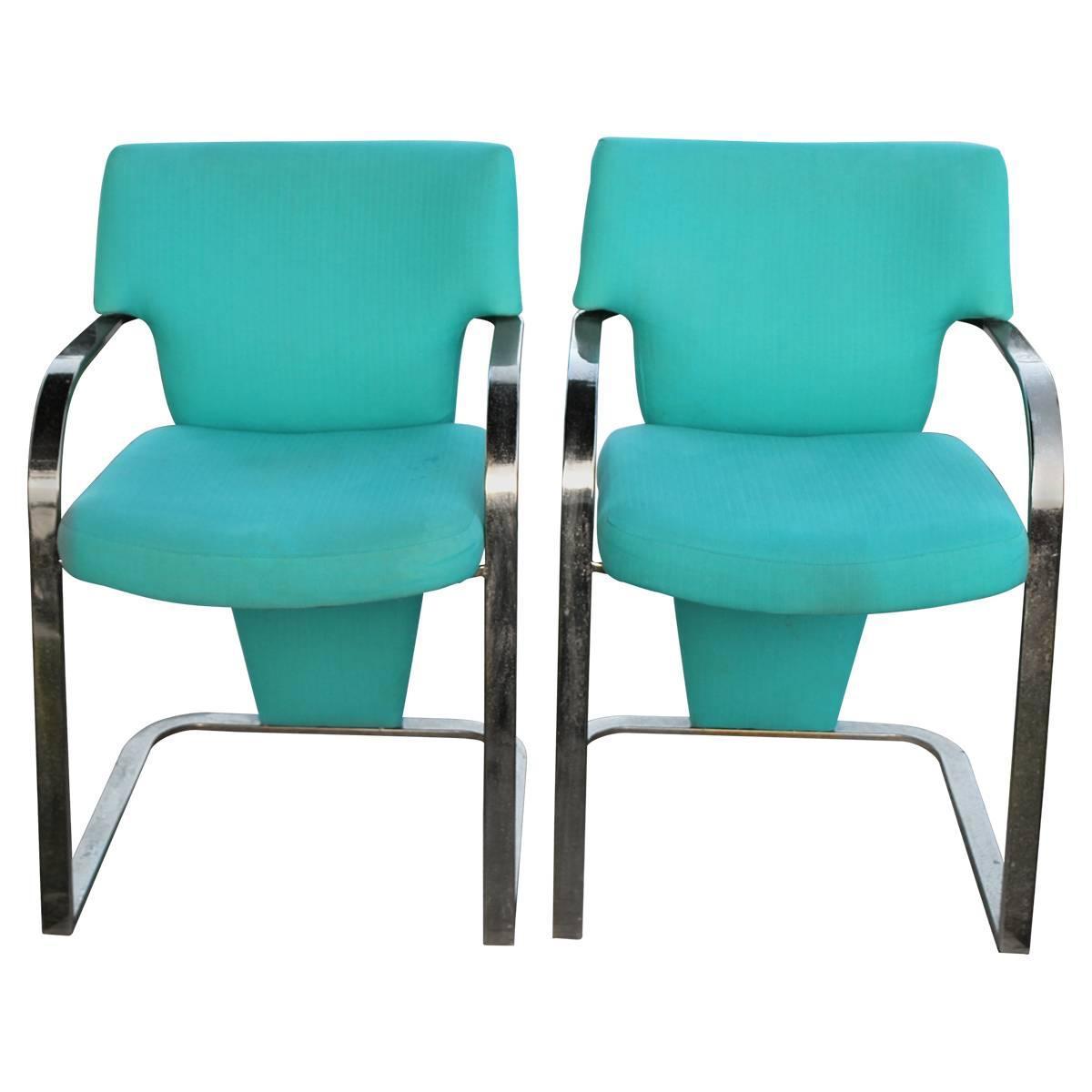 Br Carsons Vintage Pair Of Arm Cantilever Chairs Art Deco Br Carsons Vintage Pair Of Arm Cantilever Chairs Art Deco Hollywood Regency For At 1stdibs