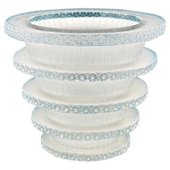 A R.Lalique Art Déco Chevreuse Glass Vase